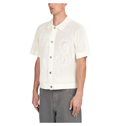 Obey Tear Drop Strick Hemd (Beige)
