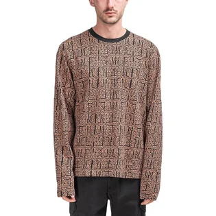 Stüssy Bali Longsleeve Crew (Braun / Schwarz)