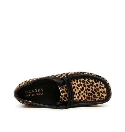 Clarks Originals Wallabee W 'Leopard Print' (Schwarz / Beige)