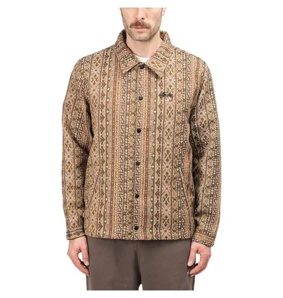 Stüssy Tapestry Classic Coach Jacket (Braun / Multi)