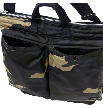 Porter by Yoshida Counter Shade Helmet Bag (Woodland Khaki)