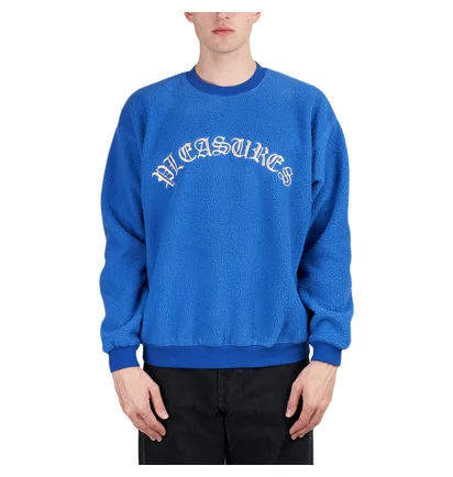 Pleasures Mars Sherpa Crewneck (Blau)