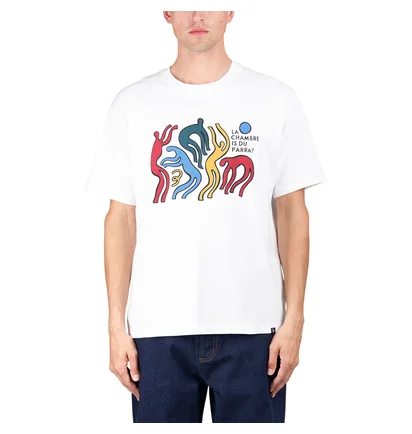 by Parra La Chambre Nuit T-Shirt (Weiß / Multi)