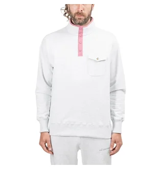 Aimé Leon Dore Half Button Sweatshirt (Hellgrau)