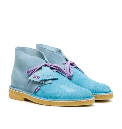 Clarks Originals x Levi's Vintage Clothing Desert Boot (Blau)