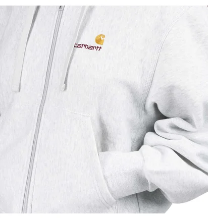 Carhartt WIP W' Hooded American Script Jacket (Grau)