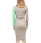 Stüssy WMNS Pike Color Block Dress (Taupe / Grün)