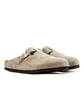Birkenstock Boston Soft Footbed Suede Leather (Taupe)