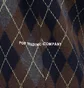 Pop Trading Company Knitted Cardigan Vest (Navy / Braun / Grau)