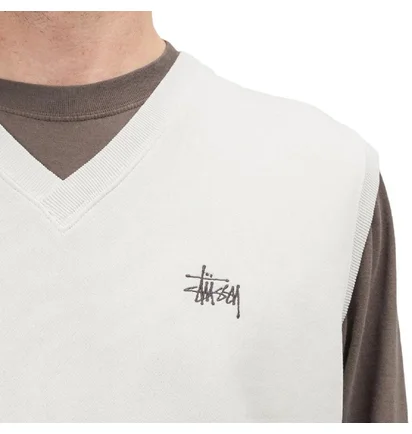 Stüssy Fleece Vest (Cream)
