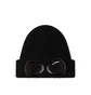 C.P. Company Extra Fine Merino Wool Goggle Beanie (Schwarz)