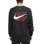 Nike Swoosh French Terry Crewneck (Schwarz)
