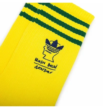 adidas x Brain Dead Socken (Gelb / Grün)