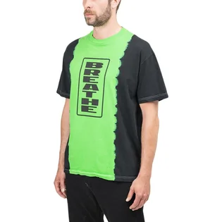 Pleasures Breathe Split Dye T-Shirt (Schwarz / Grün)