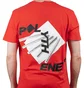 Polythene* Optics Metal Rod Short Sleeve T-Shirt (Rot)