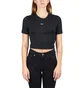 Nike W NSW ESSNTL TEE SLIM CRP (Schwarz)