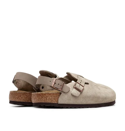 Birkenstock Tokio ll Suede Leather Regular (Grau)