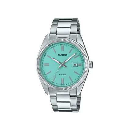 Casio MTP-1302PD-2A2VEF (Silber/Türkis)