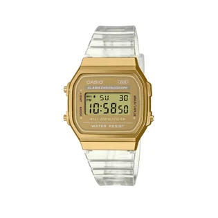 Casio A168XESG-9A (Transparent / Gold)