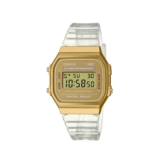 Casio A168XESG-9A (Transparent / Gold)
