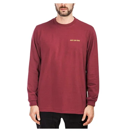 Aimé Leon Dore LS Logo Tee (Burgundy)