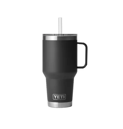 Yeti Rambler 35oz Straw Mug (Schwarz)