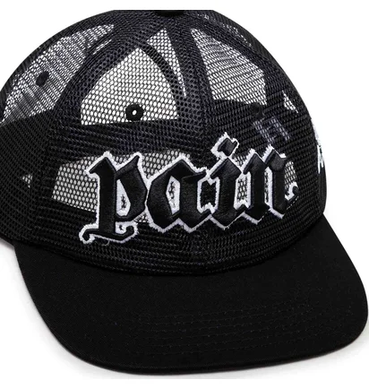 The Trilogy Tapes TTT Pain All-Over Mesh Trucker 6-Panel (Schwarz)