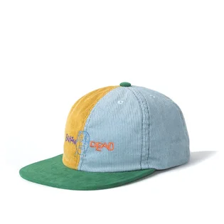 Brain Dead Corduroy Color-Blocked Strap Back (Blau / Gelb)