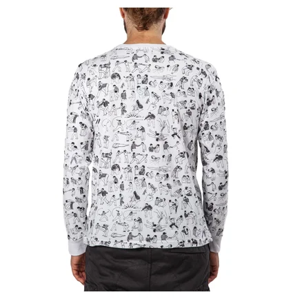 Raised by Wolves Riot Long Sleeve T-Shirt (Weiß)