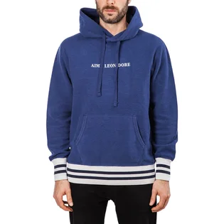 Aimé Leon Dore Reverse Fleece Logo Hoodie (Navy)