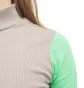 Stüssy WMNS Pike Color Block Dress (Taupe / Grün)