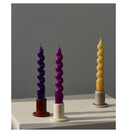 HAY Tube Candleholder Small (Creme)