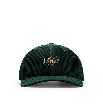 Dime Dino Corduroy Cap (Dunkelgrün)