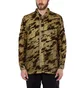 Stone Island Shadow Project Lucid Flock Camo Zip Jacket (Army)