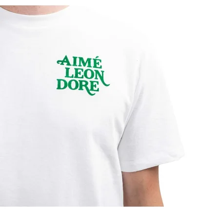 Aimé Leon Dore 70s Graphic Flocked T-Shirt (Weiß)