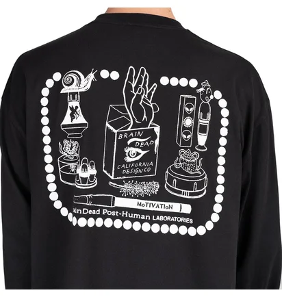 Brain Dead Post-Human Laboratories Long Sleeve (Schwarz)