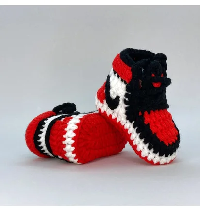 Baby Sneakers AJ1 Chicago (Rot / Schwarz)