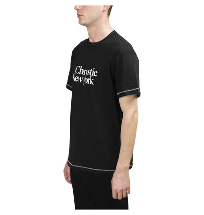 Chrystie NYC Classic Logo T-Shirt (Schwarz)