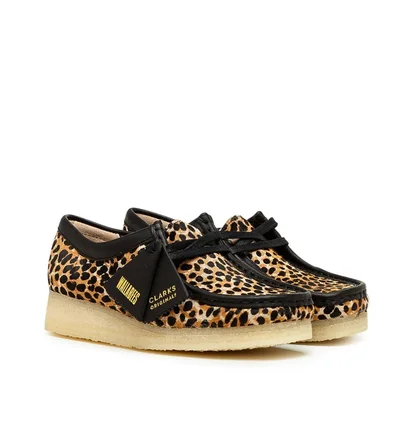 Clarks Originals Wallabee W 'Leopard Print' (Schwarz / Beige)
