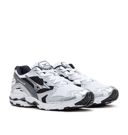 Mizuno Wave Rider 10 (Weiß / Silber / Schwarz)