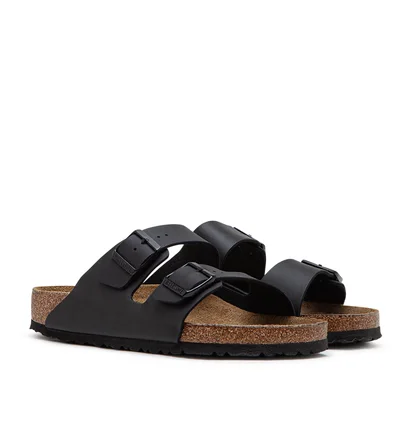 Birkenstock Arizona Soft Footbed Birko-Flor (Schwarz)