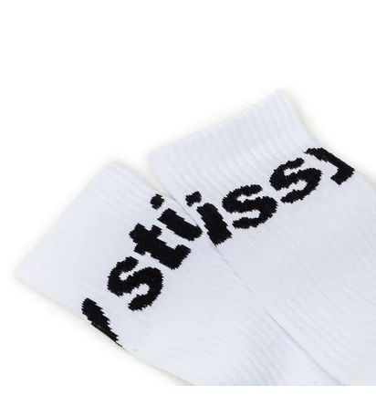 Stüssy Jaquard Logo Socks (Weiß)
