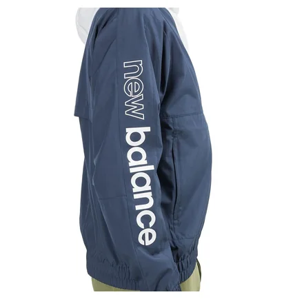 New Balance Athletics Full Zip Jacket (Navy / Weiß)