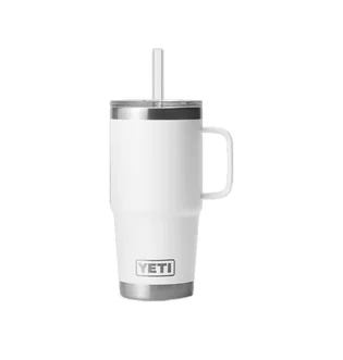 Yeti Rambler 25oz Straw Mug (Weiß)