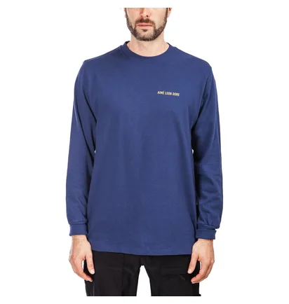 Aimé Leon Dore LS Logo Tee (Navy)