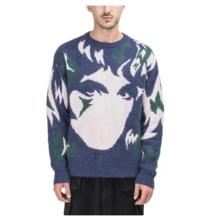 P.A.M. Handmaiden Camo Sweater (Navy)