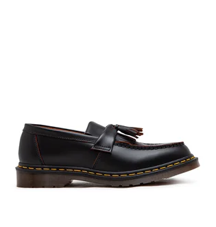 Dr. Martens Adrian Vintage Made in England Quilon Tassel Loafer (Schwarz)