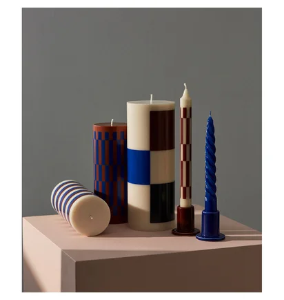 HAY Tube Candleholder Small (Braun)