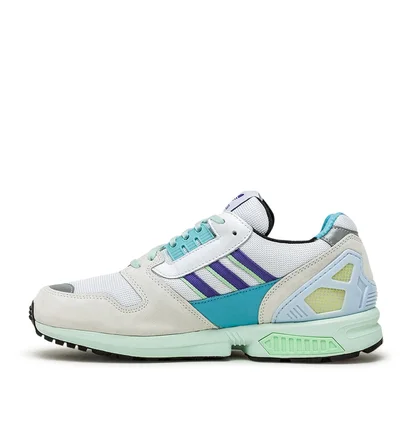 adidas ZX 8000 (Weiß / Lila / Türkis)