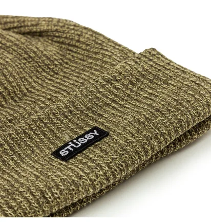 Stüssy Small Patch Watchcap Beanie (Olive)